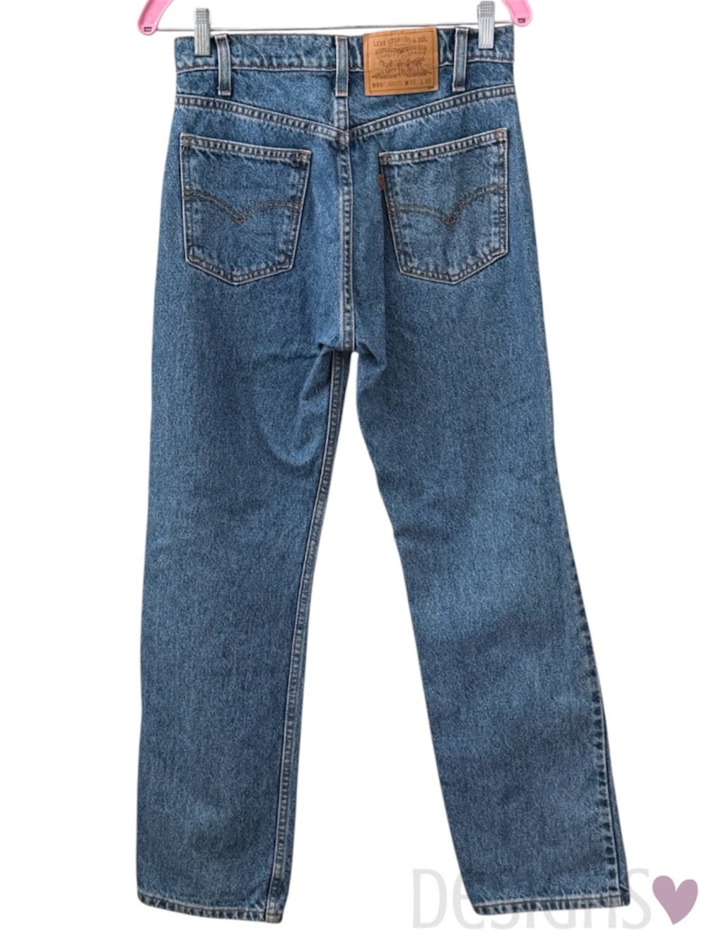 Levis 505 Jeans Women's 30x30 Straight Leg Regular Fit Orange Tag Unisex NWOT